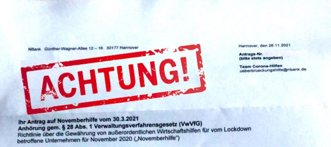 Coronahilfe Top 5 Fehler, die man bei dem Rückforderungsbescheid - Muster und Widerspruch