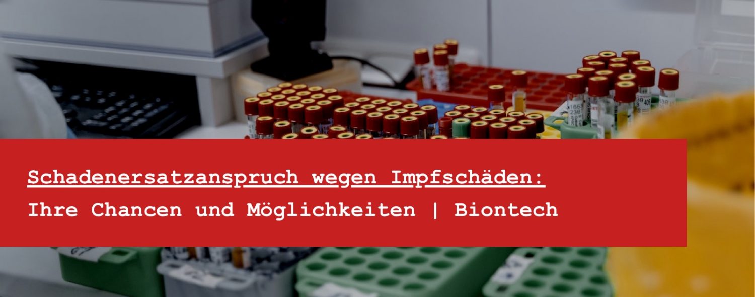 Impfschaden Schadenersatz - Biontech Schadenersatz Klage wegen Nebenwirkungen