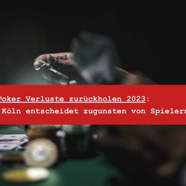Online Poker Verluste zurückholen 2023