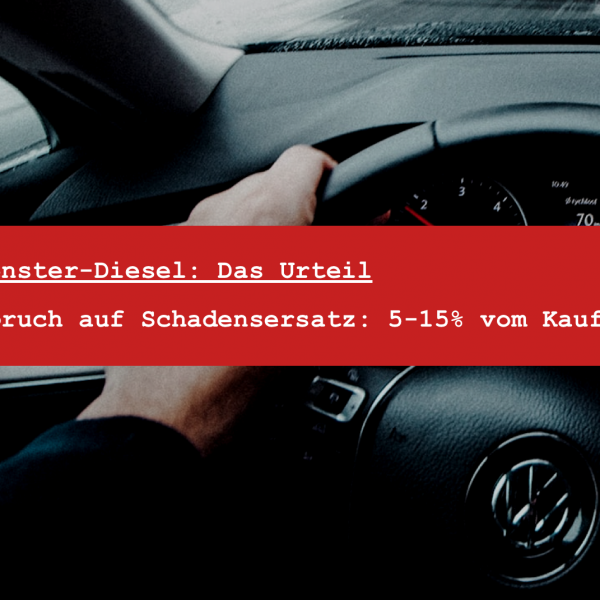 VW Thermofenster Diesel - Das Thermofenster Urteil für VW