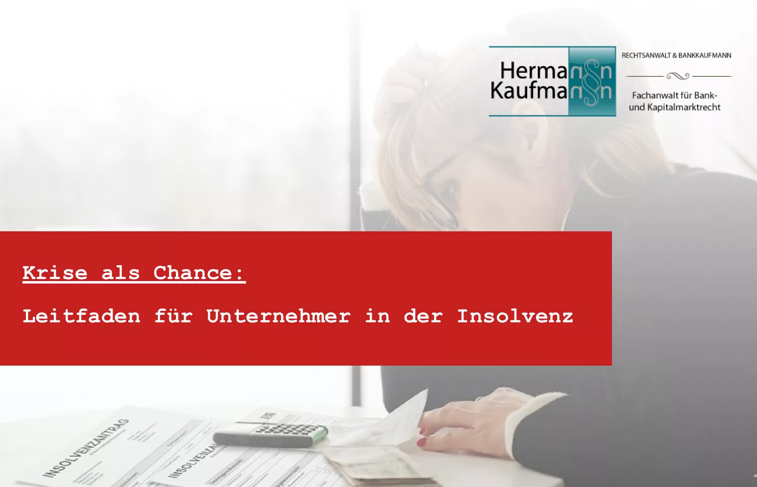Hilfe für Unternehmer - was tun wenn die Insolvenz droht - ein Leitfaden für Unternehmer vom Rechtsanwalt Hermann Kaufmann | Insolvenzberatung Bremen