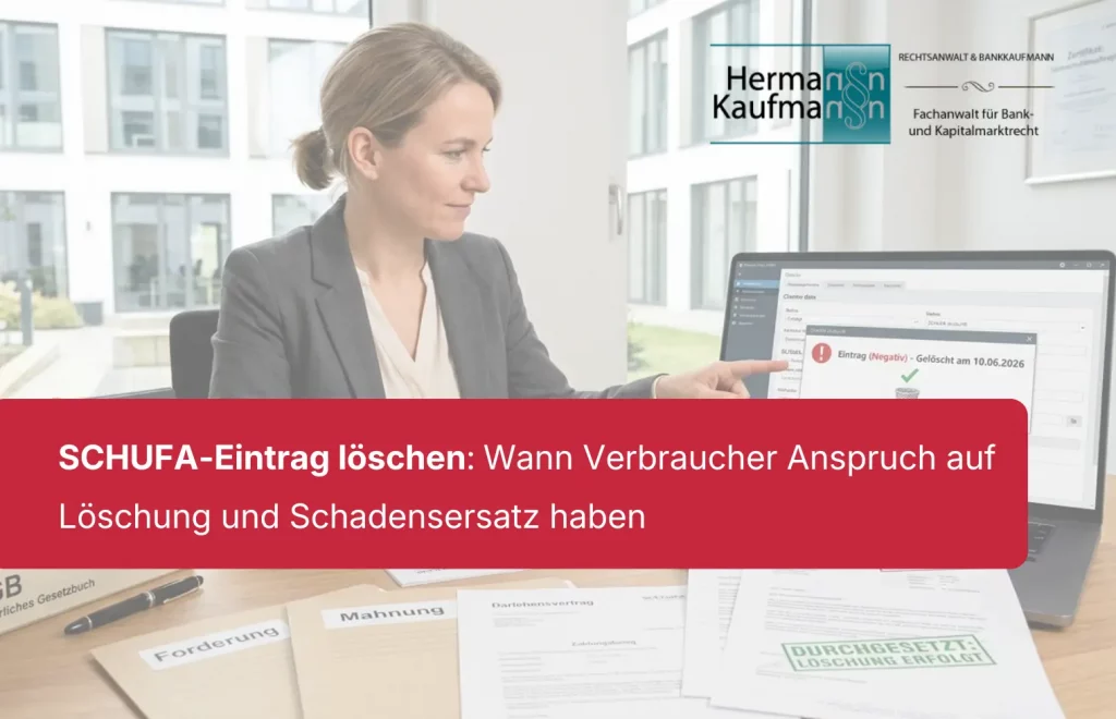Dreimal gelöscht, einmal gelernt: Was das OLG Köln zur Schufa-Speicherung entschied 1 SCHUFA-Eintrag löschen: Wann Verbraucher Anspruch auf Löschung und Schadensersatz haben